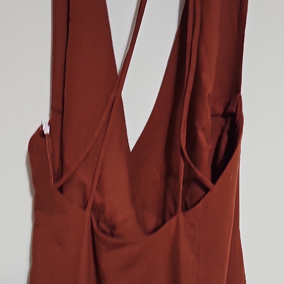 Zara Backless Brown Dress - Picture 7 of 8